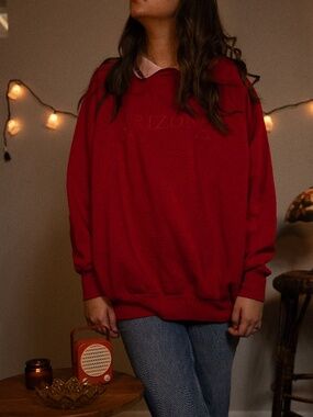 RARE VINTAGE 90s Gopher Sport Double Collar Arizona Embroidered Crewneck 3X,